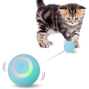 Cats |   Electric Cat Ball Toys Smart Cat Toys Interactive Ball Automatic 360° Self-Rotating Rolling Ball Cats Exercise Chase Toy Cat Accessories Cats Cats