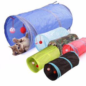 Cats |   Pet Cat Tunnel Passageway Tubes Collapsible Crinkle Kitten Play Funny Interactive Toy With Two Balls Cats Cats