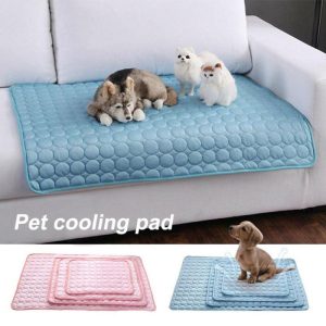 Cats |   Pet Soft Summer Cooling Mats Blanket Summer Car Seat Ice Silk Mat Pet Cooling Non Stitches Blanket Cats Cats