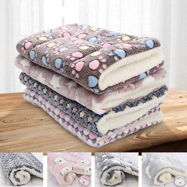 Cats |   Soft Flannel Thickened Pet Fleece Pad Bed Mat Blanket For Puppy Dog Cat Warm Sleeping Pad Cats Cats