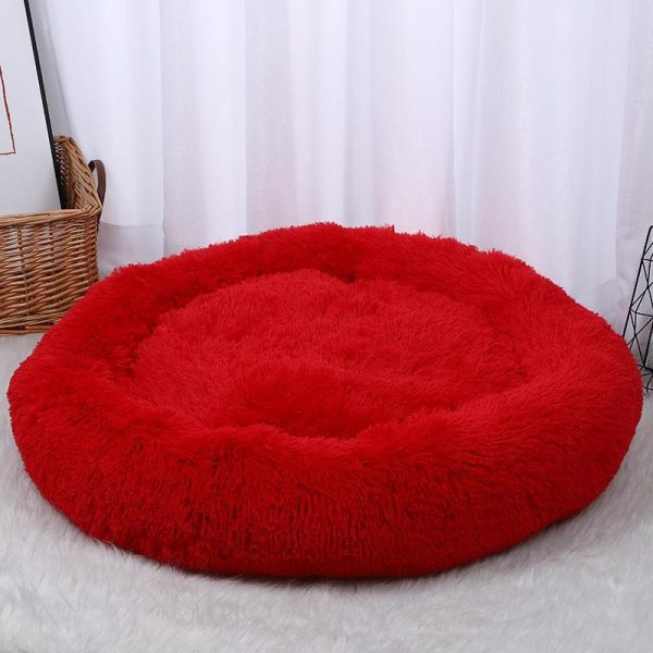 Cats |   Super Soft Long Plush Warm Pet Mat Cute Lightweight Kennel Cat Sleeping Basket Bed Round Fluffy Comfortable Touch Pet Products Cats Cats