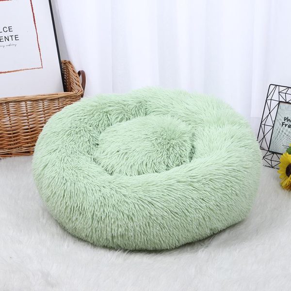 Cats |   Super Soft Long Plush Warm Pet Mat Cute Lightweight Kennel Cat Sleeping Basket Bed Round Fluffy Comfortable Touch Pet Products Cats Cats