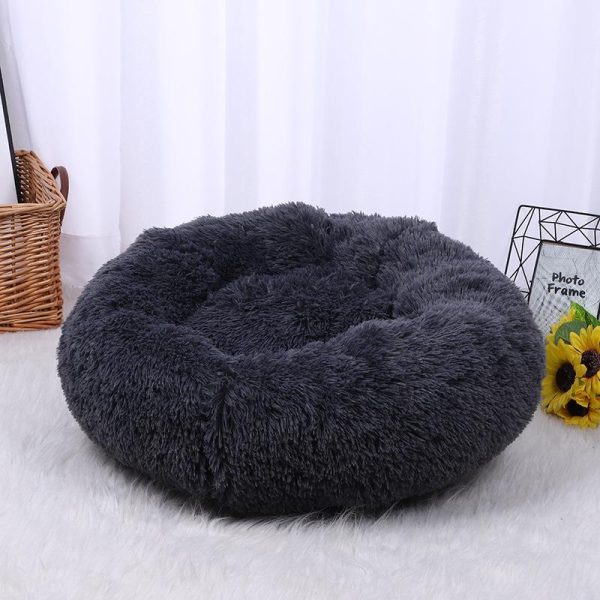 Cats |   Super Soft Long Plush Warm Pet Mat Cute Lightweight Kennel Cat Sleeping Basket Bed Round Fluffy Comfortable Touch Pet Products Cats Cats