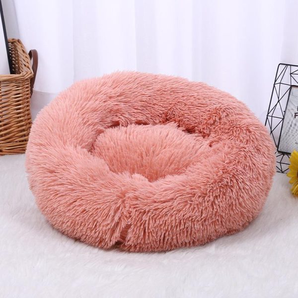 Cats |   Super Soft Long Plush Warm Pet Mat Cute Lightweight Kennel Cat Sleeping Basket Bed Round Fluffy Comfortable Touch Pet Products Cats Cats