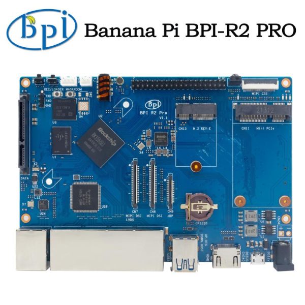 Diy Electronics |   Banana Pi Bpi-R64 Mediatek Mt7622 64 Bit Dual-Core Arm 1G Ddr3 8G Emmc Support 4G Module Bt5.0 Wifi Poe Sata Opensource Router Electronics Diy Electronics