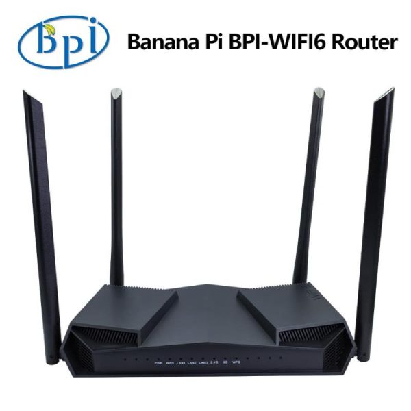 Diy Electronics |   Banana Pi Bpi-Wifi 6 Router + Case Tr6560 + Tr5220 Wifi Soc Dual Core Arm Cortec A9 Integrated 5Ge Phy Rgmii 6 Ge Macs Board Diy Electronics Diy Electronics