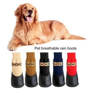 Dogs |   4Pcs Cat Socks Functional Breathable Anti-Slip Wear-Resistant Waterproof Surface Keep Warm Scratch-Resistant Autumn Winter Dogs Dogs