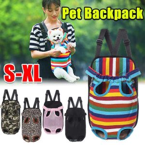 Dogs |   Fashion Pet Puppy Dog Cat Pig Canvas Backpack Front Tote Carrier Travel Net Bag S/M/L/Xl Dogs Dogs