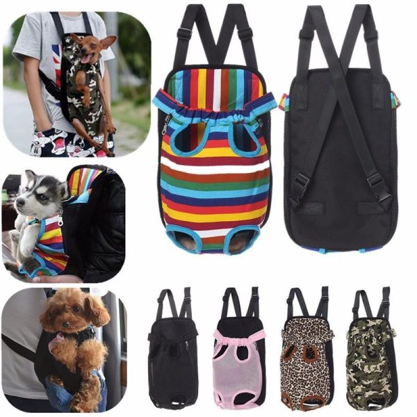 Dogs |   Fashion Pet Puppy Dog Cat Pig Canvas Backpack Front Tote Carrier Travel Net Bag S/M/L/Xl Dogs Dogs