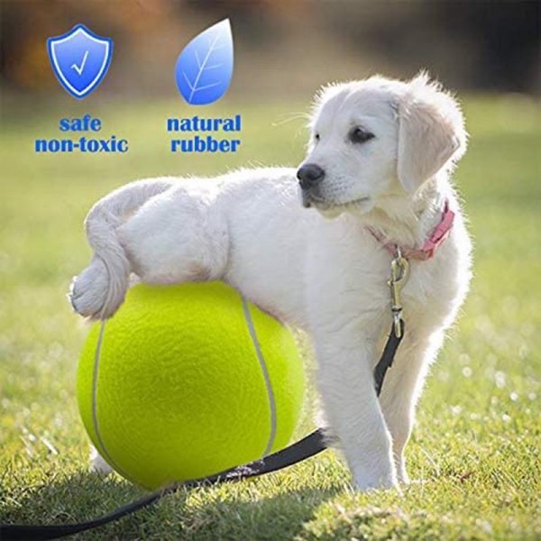 Dogs |   Giant 24cm  Dog Tennis Ball Large Pet Ball Toys Funny Outdoor Sports Dog Ball Gift Dog Toy Pet Toy Oversized Tennis Dogs Dogs