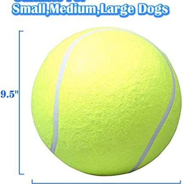 Dogs |   Giant 24cm  Dog Tennis Ball Large Pet Ball Toys Funny Outdoor Sports Dog Ball Gift Dog Toy Pet Toy Oversized Tennis Dogs Dogs