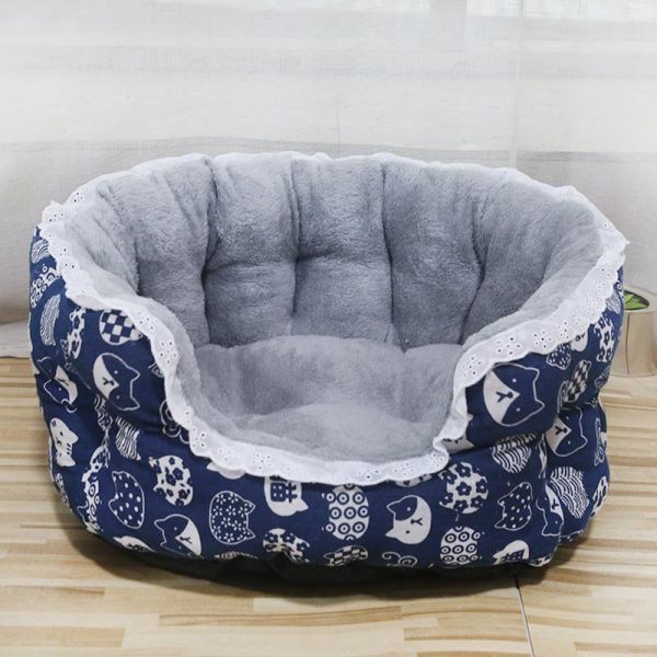 Dogs |   Heightened Pet Dog Bed For Dogs Cats Lace Winter Warm Pet Sleeping Nest Soft Plush Puppy Bed Dog Sofa Pet Supplies Dogs Dogs