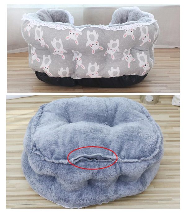 Dogs |   Heightened Pet Dog Bed For Dogs Cats Lace Winter Warm Pet Sleeping Nest Soft Plush Puppy Bed Dog Sofa Pet Supplies Dogs Dogs