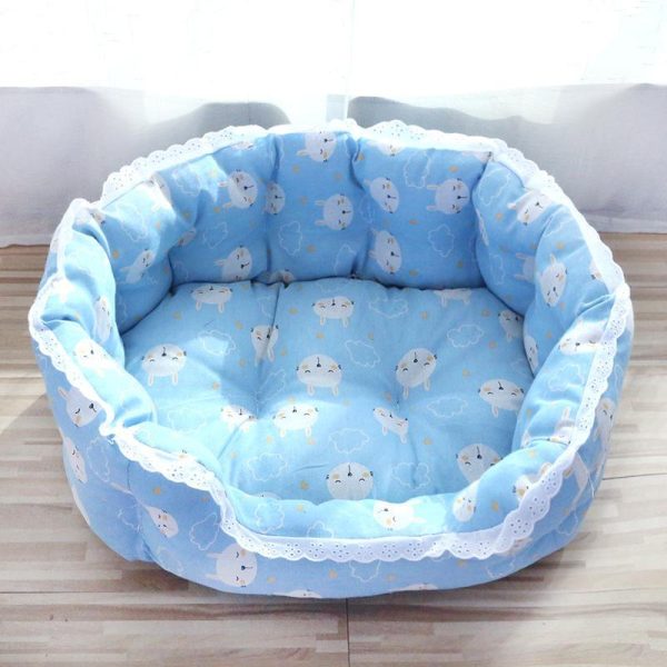 Dogs |   Heightened Pet Dog Bed For Dogs Cats Lace Winter Warm Pet Sleeping Nest Soft Plush Puppy Bed Dog Sofa Pet Supplies Dogs Dogs