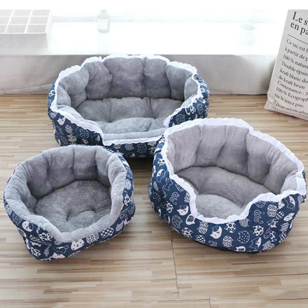 Dogs |   Heightened Pet Dog Bed For Dogs Cats Lace Winter Warm Pet Sleeping Nest Soft Plush Puppy Bed Dog Sofa Pet Supplies Dogs Dogs