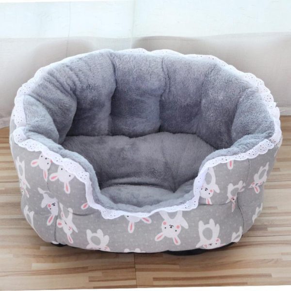 Dogs |   Heightened Pet Dog Bed For Dogs Cats Lace Winter Warm Pet Sleeping Nest Soft Plush Puppy Bed Dog Sofa Pet Supplies Dogs Dogs