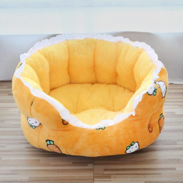 Dogs |   Heightened Pet Dog Bed For Dogs Cats Lace Winter Warm Pet Sleeping Nest Soft Plush Puppy Bed Dog Sofa Pet Supplies Dogs Dogs