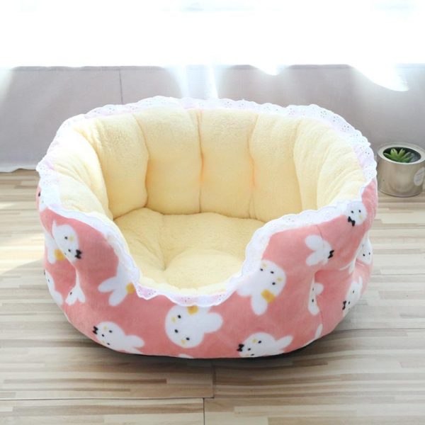 Dogs |   Heightened Pet Dog Bed For Dogs Cats Lace Winter Warm Pet Sleeping Nest Soft Plush Puppy Bed Dog Sofa Pet Supplies Dogs Dogs