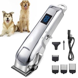 Dogs |   Professional Dog Grooming Electric Hair Clipper High Quality Steel Material Cutter Head Rechargeable Pet Trimmer Low Noise Dogs Dogs