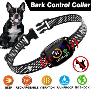 Dogs |   Smart Dog Training Anti Bark Collar Adjustable Sensitivity Smart Anti Barking Collar Vibration Shock Modes For Small/Medium/Large Dogs Dogs Dogs