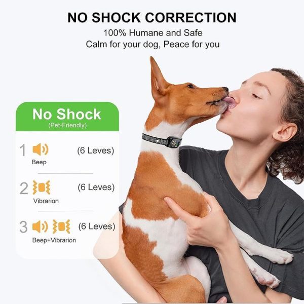 Dogs |   Smart Dog Training Anti Bark Collar Adjustable Sensitivity Smart Anti Barking Collar Vibration Shock Modes For Small/Medium/Large Dogs Dogs Dogs