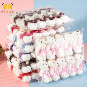 Dolls & Accessories |   10Pcs/Set Unique Adorable Bear Design Bouquet Accessories Graduation Gift Bear Dolls Wedding Floats Anniversary Valentines Day Decoration Dolls & Accessories Dolls & Accessories