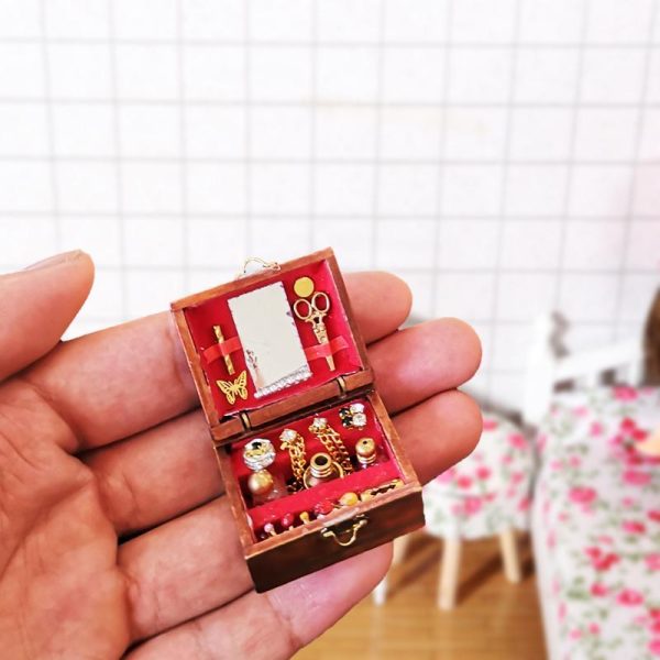 Dolls & Accessories |   1:12 Dollhouse Accessories Mini Jewelry Box Dollhouse Miniatures Diy Miniatures Doll House Furniture Toy House Dolls & Accessories Dolls & Accessories