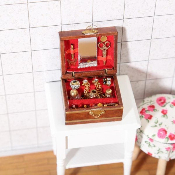 Dolls & Accessories |   1:12 Dollhouse Accessories Mini Jewelry Box Dollhouse Miniatures Diy Miniatures Doll House Furniture Toy House Dolls & Accessories Dolls & Accessories