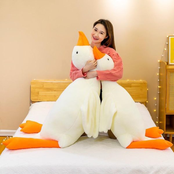 Dolls & Accessories |   160cm  Kids Cute Duck Big White Goose Plush Doll Toy Soft Cushion Baby Sleeping Pillow Stuffed Animal Doll Girl Christmas Toys Dolls & Accessories Dolls & Accessories