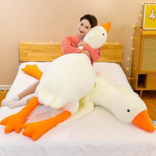 Dolls & Accessories |   160cm  Kids Cute Duck Big White Goose Plush Doll Toy Soft Cushion Baby Sleeping Pillow Stuffed Animal Doll Girl Christmas Toys Dolls & Accessories Dolls & Accessories