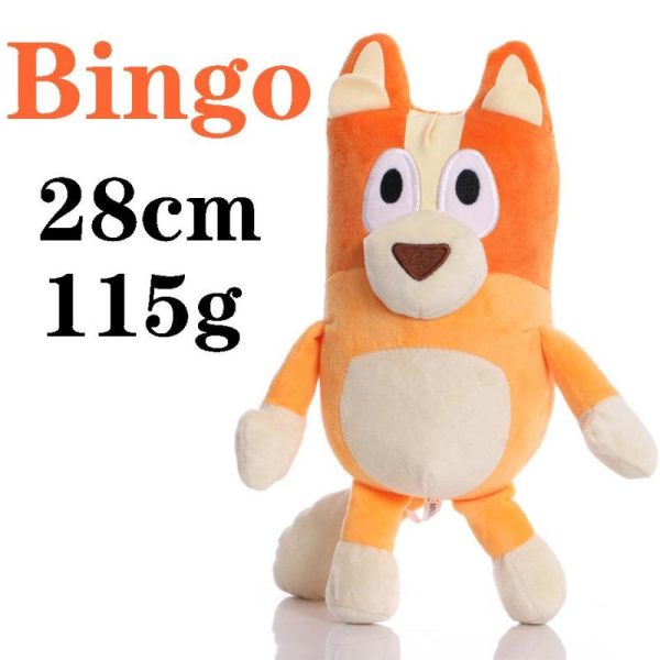 Dolls & Accessories |   28cm  Bluey Bingo Plush, Peluche Blueyed Dog Bingo Family Plush Toy Cartoon Dog Soft Stuffed Animals Dolls Birthday Christmas Gifts Family Blue-Y Bingo Dolls & Accessories Dolls & Accessories