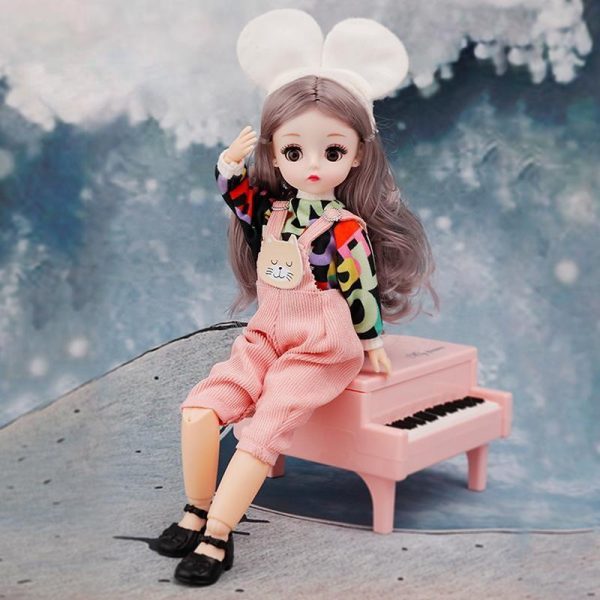 Dolls & Accessories |   30cm  Mini Movable 23Jointed Doll Girls Toy 3D Big Eyes Bjd Princess Full Outfits Dresses Collection Childrens Doll Gift Dolls & Accessories Dolls & Accessories