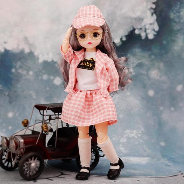 Dolls & Accessories |   30cm  Mini Movable 23Jointed Doll Girls Toy 3D Big Eyes Bjd Princess Full Outfits Dresses Collection Childrens Doll Gift Dolls & Accessories Dolls & Accessories