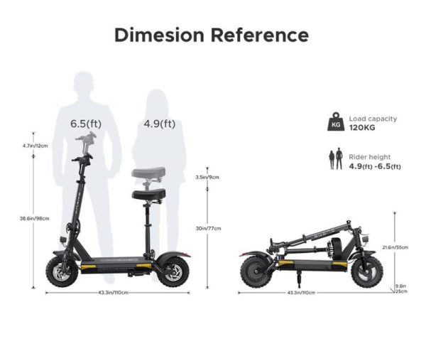 E-Bikes & E-Scooters |   Engwe S6 Electric Scooter 10” Tire 500W(Peak 700) Motor 15.6Ah Battery For 60 Km 120Kg Load With Seat(No Abe!) E-Bikes & E-Scooters E-Bikes & E-Scooters