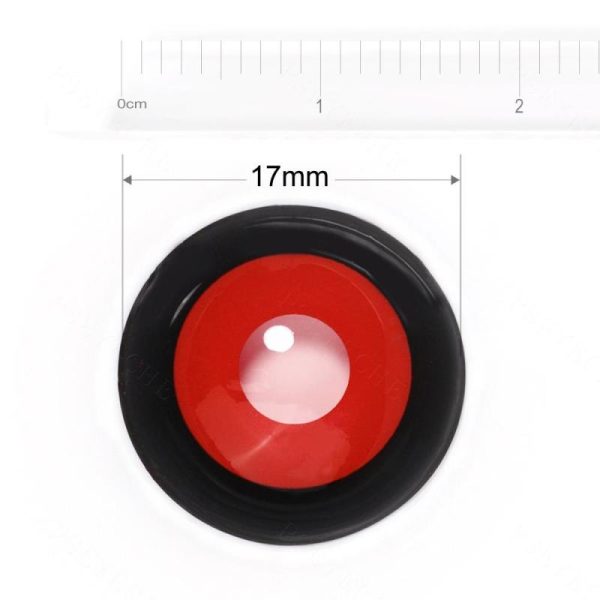 Eye Care Products |   17Mm Black Ring Red Mini Sclera Lenses Yearly Crazy Halloween Contact Lenses Tokyo Ghoul Cosplay Eye Contacts Eye Care Products Eye Care Products