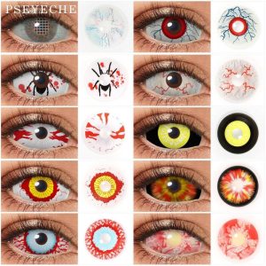 Eye Care Products |   22Mm Sclera Lenses Crazy Halloween Contact Lenses 3 Tone Zombie Eyes Contacts For Cosplay Scary Eye Lens Eye Care Products Eye Care Products