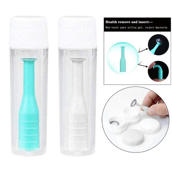 Eye Care Products |   3Pcs Rgp Contact Lens Stick Sucker Suction Cup Silicone Lenses Remove Portable Travel Insert Removal Tool Soft Gel Silica Eye Care Products Eye Care Products