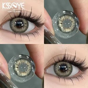 Eye Care Products |   Contact Lenses Graded 0.0~-8.00 Blackspot Series Ksseye Brown/Gray Doll Eye 2Pcs Soft Lense Diameter 14.2Mm Eye-Yearly Use Eye Care Products Eye Care Products