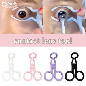 Eye Care Products |   Ksseye Contact Lens Wearing Tools With Box Contact Lens Inserter Soft Tip Tweezers Stick Tool Suitable For Beginners Eye Care Products Eye Care Products