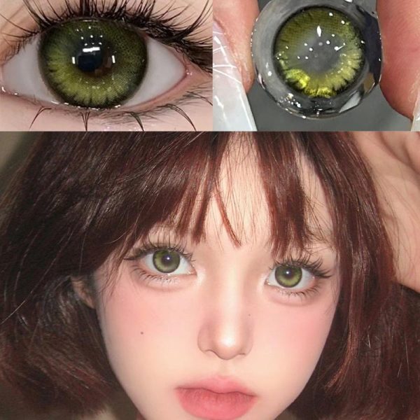 Eye Care Products |   Mill Creek Green Contact Lens With Grade Midnight Forest 14.2Mm Natural Yearly Use 0~-8.00 Degree Halloween Witch Cosplay Contact Lens Eye Care Products Eye Care Products