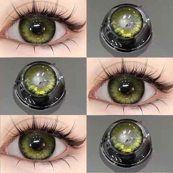 Eye Care Products |   Mill Creek Green Contact Lens With Grade Midnight Forest 14.2Mm Natural Yearly Use 0~-8.00 Degree Halloween Witch Cosplay Contact Lens Eye Care Products Eye Care Products