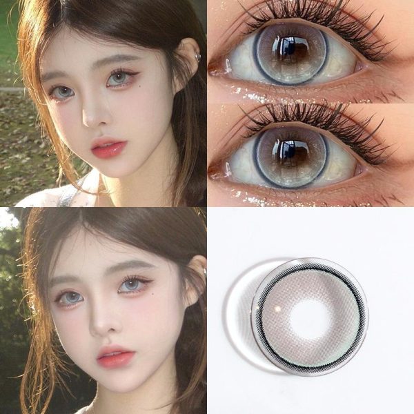 Eye Care Products |   Mill Creek Ice Blue Contact Lenses With Grades 14.2Mm Small Diameter Fine Circle Round Contact Lenses Cosplay Blue Contact Lenses 1 Year Use Genuine Eye Care Products Eye Care Products