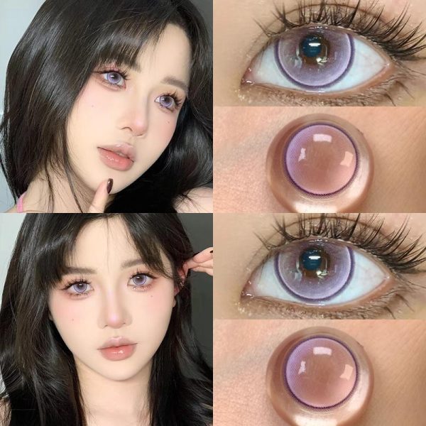 Eye Care Products |   Mill Creek Ice Blue Contact Lenses With Grades 14.2Mm Small Diameter Fine Circle Round Contact Lenses Cosplay Blue Contact Lenses 1 Year Use Genuine Eye Care Products Eye Care Products