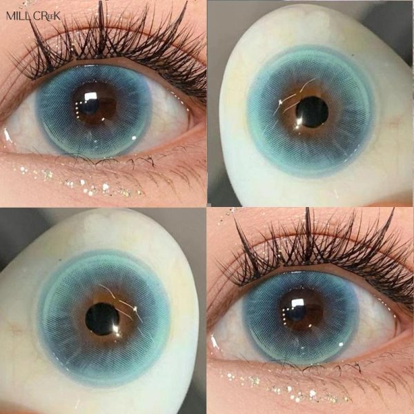 Eye Care Products |   Millcreek Blue Contact Lenses 14.5Mm Chameleon Series Cosplay Halloween Eye Cosmetic Contact Lenses Soft Comfort Hydrogel Eye Care Products Eye Care Products