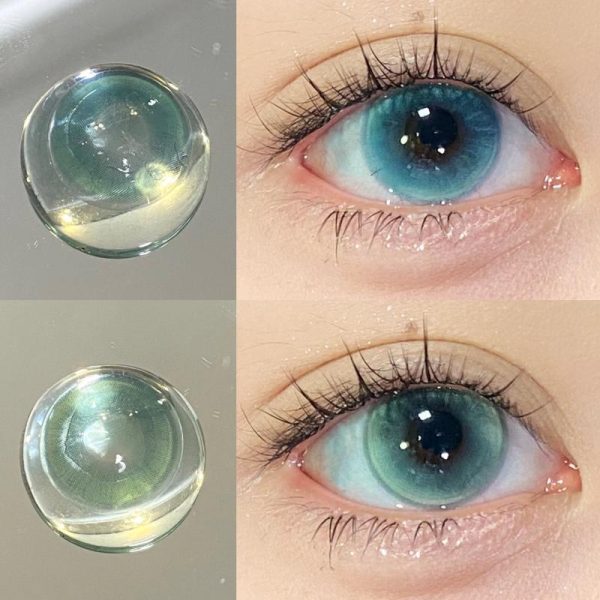 Eye Care Products |   Millcreek Blue Contact Lenses 14.5Mm Chameleon Series Cosplay Halloween Eye Cosmetic Contact Lenses Soft Comfort Hydrogel Eye Care Products Eye Care Products