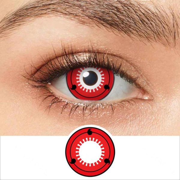 Eye Care Products |   Pseyeche Halloween Contact Lenses 1 Pair Yearly Disposable Soft Lenses Sharingan Contacts Cosplay Contact Lenses  Anime Eyes Lens Eye Care Products Eye Care Products