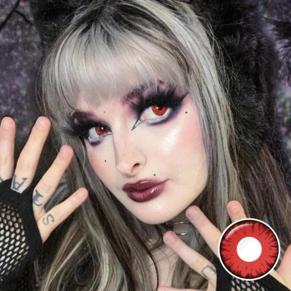 Eye Care Products |   Pseyeche Twilight Cosplay Contact Lenses  Demon Halloween Vampire Contact Lenses Red Lenses For Eyes Beauty Pupils Crazy Lenses Eye Care Products Eye Care Products