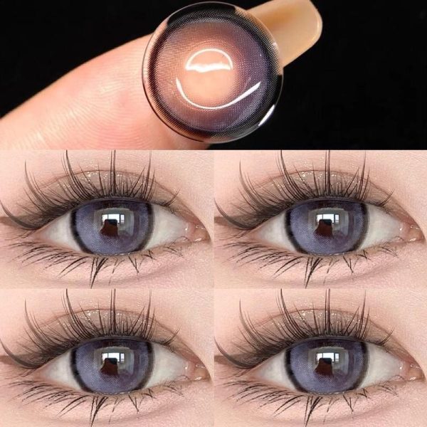 Eye Care Products |   Yimeixi 2Pcs Contact Lenses With Graded 14.5Mm Brown Comstic Contact Lenses Yearly Use Power Large Diameter Contacts For Eyes Eye Care Products Eye Care Products