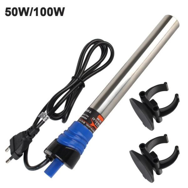 Fish & Aquatic Pets |   50W/100W Adjustable Temperature Thermostat Heater Rod Fish Tank Heating Rod 220V Eu Plug For Fish Tank Water Heating Aquarium Accessories Fish & Aquatic Pets Fish & Aquatic Pets