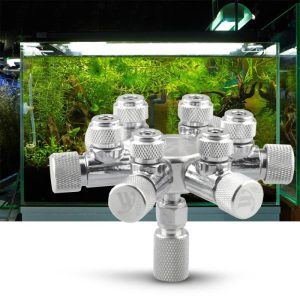 Fish & Aquatic Pets |   Aquarium Tank Co2 Splitter Regulator Distributor Needle Fine Adjusting Valve For Co2 Regulator With 6 Way Outlets Fish & Aquatic Pets Fish & Aquatic Pets